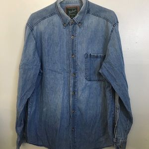 Vintage Unisex Woolrich Denim Chambray Shirt